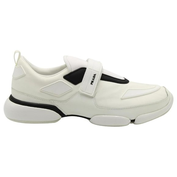 PRADA MEN'S CLOUDBUST SNEAKERS IN WHITE LEATHER - 10 UK (New in Box) - Picture 3 of 6